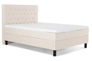 Lucky Komplett Sängpaket 140x200 Skum Diamant Sänggavel - Beige - Products - Möbler - Säng - Kontinentalsäng