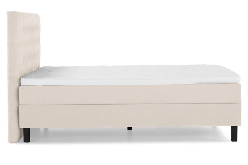 Lucky Komplett Sängpaket 140x200 Skum Diamant Sänggavel - Beige - Products - Möbler - Säng - Kontinentalsäng