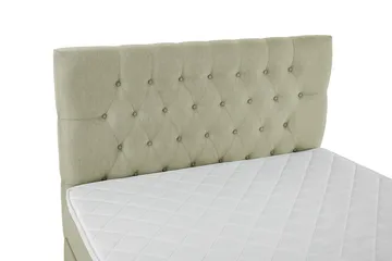 Lucky Komplett Sängpaket 140x200 Skum Diamant Sänggavel - Grön - Products - Möbler - Säng - Kontinentalsäng