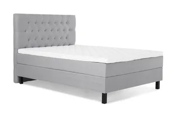 Lucky Komplett Sängpaket 140x200 Skum Diamant Sänggavel - Mellangrå - Products - Möbler - Säng - Kontinentalsäng