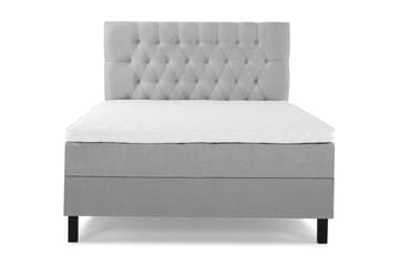 Lucky Komplett Sängpaket 140x200 Skum Diamant Sänggavel - Mellangrå - Products - Möbler - Säng - Kontinentalsäng