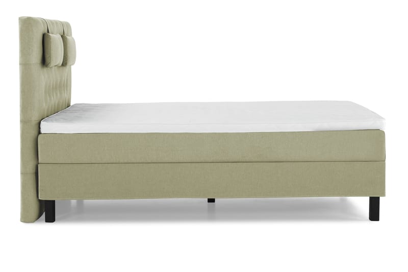 Lucky Komplett Sängpaket 140x200 Skum Diamant Sänggavel - Nackkudde Liten Grön - Products - Möbler - Säng - Kontinentalsäng