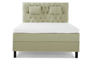 Lucky Komplett Sängpaket 140x200 Skum Diamant Sänggavel - Nackkudde Liten Grön - Products - Möbler - Säng - Kontinentalsäng