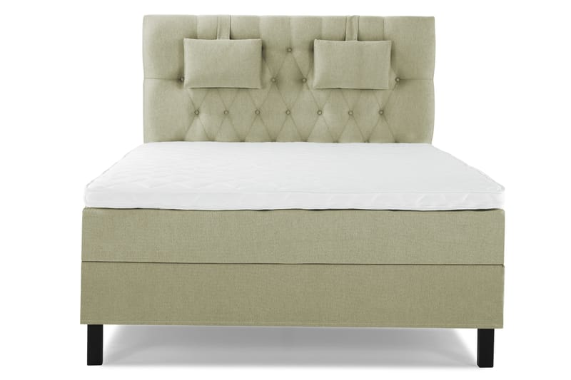 Lucky Komplett Sängpaket 140x200 Skum Diamant Sänggavel - Nackkudde Liten Grön - Products - Möbler - Säng - Kontinentalsäng