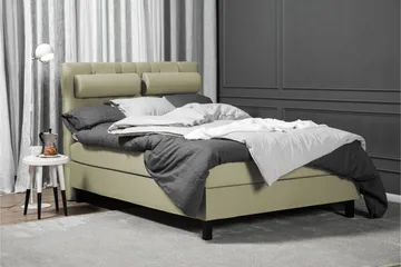 Lucky Komplett Sängpaket 140x200 Skum Diamant Sänggavel - Nackkudde Liten Grön - Products - Möbler - Säng - Kontinentalsäng