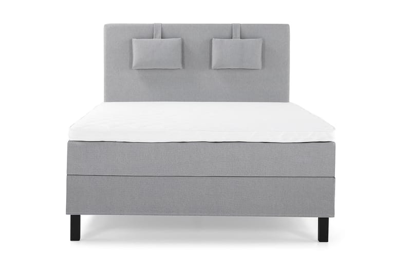 Lucky Komplett Sängpaket 140x200 Skum Slät - Nackkudde Liten Mellangrå - Products - Möbler - Säng - Kontinentalsäng