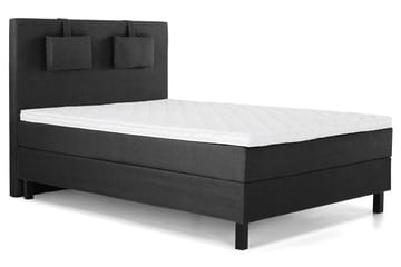 Lucky Komplett Sängpaket 140x200 Skum Slät - Nackkudde Liten Svart/Grå - Products - Möbler - Säng - Kontinentalsäng