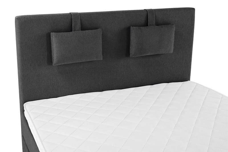 Lucky Komplett Sängpaket 140x200 Skum Slät - Nackkudde Liten Svart/Grå - Products - Möbler - Säng - Kontinentalsäng