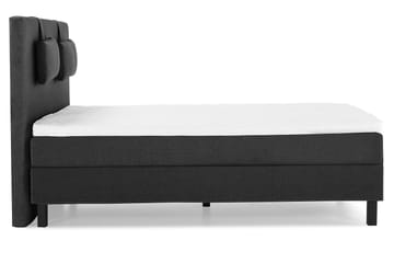 Lucky Komplett Sängpaket 140x200 Skum Slät - Nackkudde Liten Svart/Grå - Products - Möbler - Säng - Kontinentalsäng