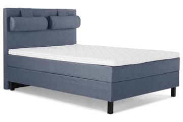 Lucky Komplett Sängpaket 140x200 Skum Slät - Nackkudde Stor Mörkblå - Products - Möbler - Säng - Kontinentalsäng