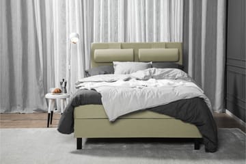 Lucky Komplett Sängpaket 140x200 Skum Slät Sänggavel - Grön - Products - Möbler - Säng - Kontinentalsäng