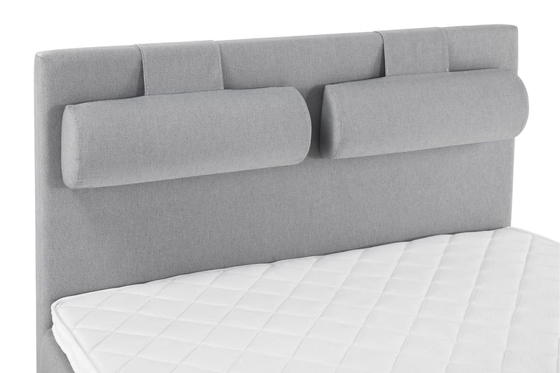 Lucky Komplett Sängpaket 140x200 Skum Slät Sänggavel  Nac - Nackkudde Stor Mellangrå - Products - Möbler - Säng - Kontinentalsäng