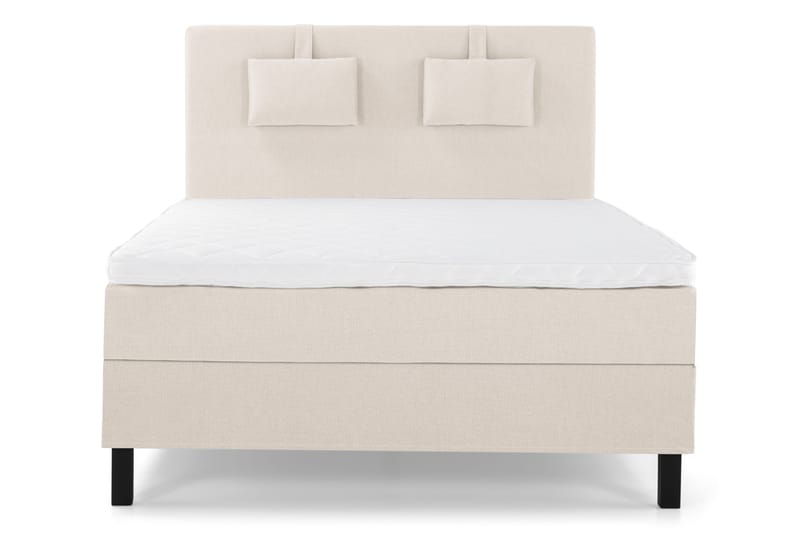 Lucky Komplett Sängpaket 140x200 Skum Slät Sänggavel - Nackkudde Liten Beige - Products - Möbler - Säng - Kontinentalsäng