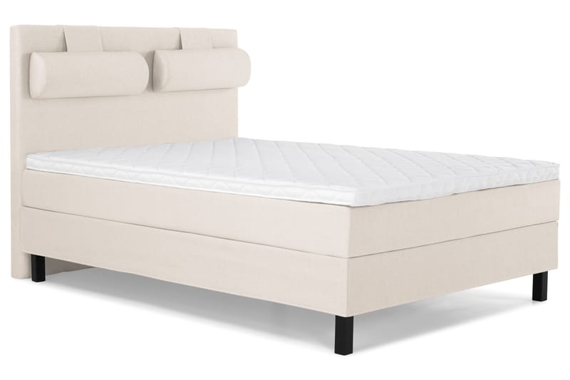 Lucky Komplett Sängpaket 140x200 Skum Slät Sänggavel - Nackkudde Stor Beige - Products - Möbler - Säng - Kontinentalsäng