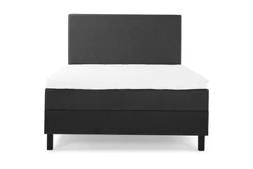 Lucky Komplett Sängpaket 140x200 Skum Slät Sänggavel - Svart/Grå - Products - Möbler - Säng - Kontinentalsäng
