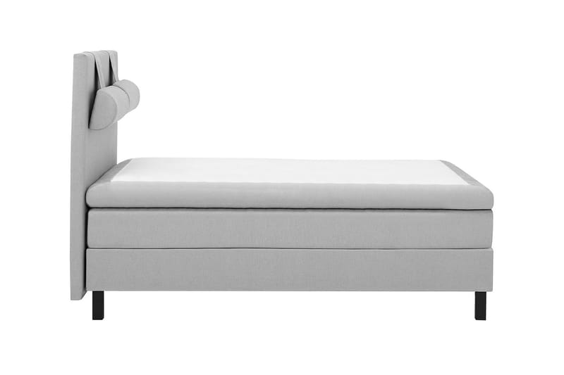 Lucky Komplett Sängpaket 140x200 Polyeter Slät Sänggavel - Nackkudde Stor Mellangrå - Products - Möbler - Säng - Kontinentalsäng