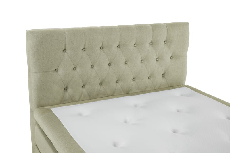 Lucky Komplett Sängpaket 140x200 Polyeter Diamant Sänggavel - Grön - Products - Möbler - Säng - Kontinentalsäng