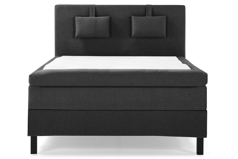 Lucky Komplett Sängpaket 140x200 Polyeter Slät - Nackkudde Liten Svart/Grå - Products - Möbler - Säng - Kontinentalsäng