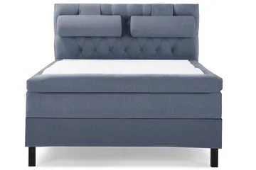 Lucky Komplett Sängpaket 140x200 Polyeter Diamant - Nackkudde Stor Mörkblå - Products - Möbler - Säng - Kontinentalsäng