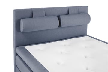 Lucky Komplett Sängpaket 140x200 Polyeter Slät Sänggavel - Nackkudde Stor Mörkblå - Products - Möbler - Säng - Kontinentalsäng