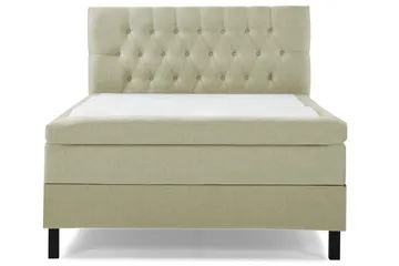 Lucky Komplett Sängpaket 140x200 Polyeter Diamant Sänggavel - Grön - Products - Möbler - Säng - Kontinentalsäng