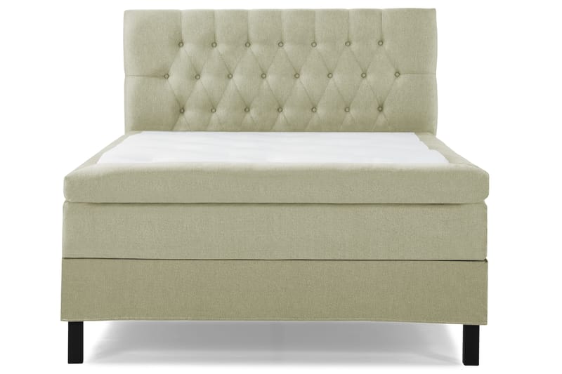 Lucky Komplett Sängpaket 140x200 Polyeter Diamant Sänggavel - Grön - Products - Möbler - Säng - Kontinentalsäng