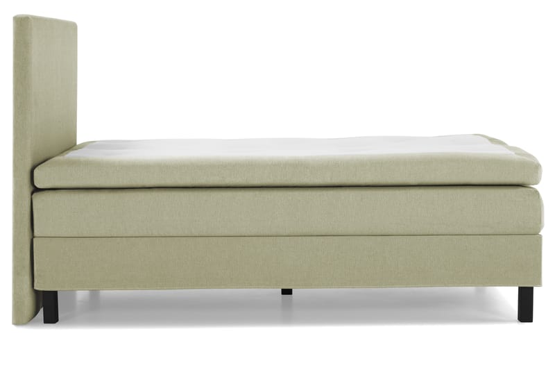 Lucky Komplett Sängpaket 140x200 Polyeter Slät Sänggavel - Grön - Products - Möbler - Säng - Kontinentalsäng