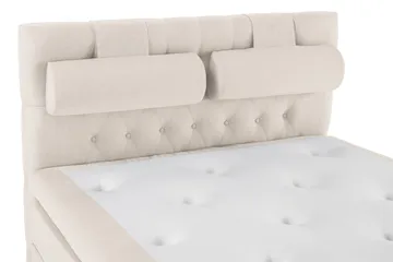Lucky Komplett Sängpaket 140x200 Polyeter Diamant Sänggavel - Nackkudde Stor Beige - Products - Möbler - Säng - Kontinentalsäng