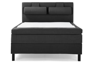 Lucky Komplett Sängpaket 140x200 Polyeter Slät - Nackkudde Stor Svart/Grå - Products - Möbler - Säng - Kontinentalsäng