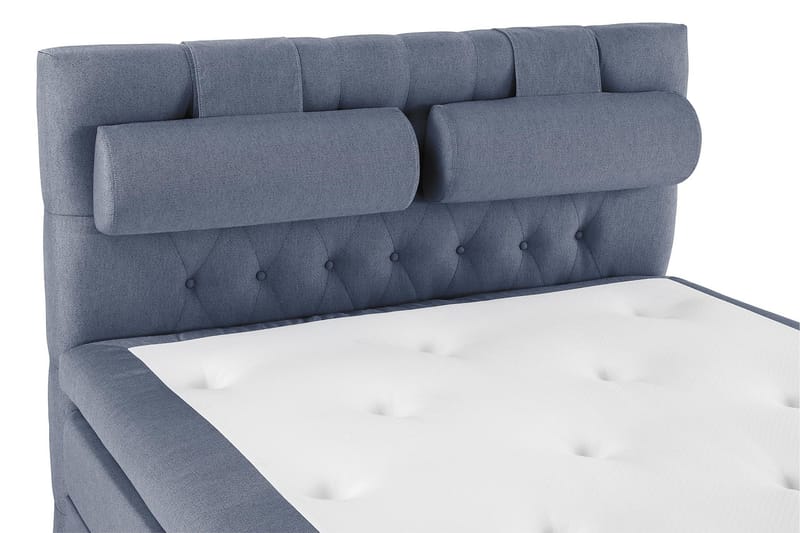 Lucky Komplett Sängpaket 140x200 Polyeter Diamant - Nackkudde Stor Mörkblå - Products - Möbler - Säng - Kontinentalsäng
