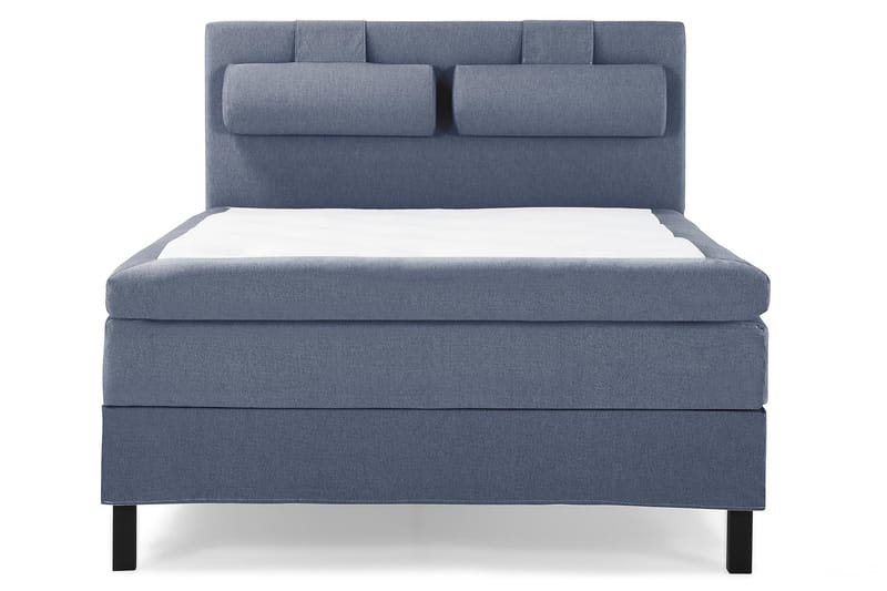 Lucky Komplett Sängpaket 140x200 Polyeter Slät Sänggavel - Nackkudde Stor Mörkblå - Products - Möbler - Säng - Kontinentalsäng