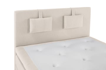 Lucky Komplett Sängpaket 140x200 Polyeter Slät Sänggavel - Nackkudde Liten Beige - Products - Möbler - Säng - Kontinentalsäng