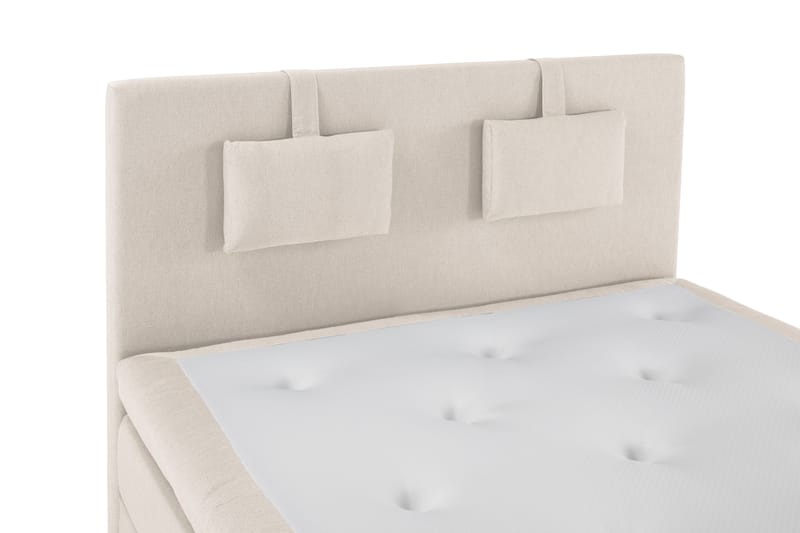 Lucky Komplett Sängpaket 140x200 Polyeter Slät Sänggavel - Nackkudde Liten Beige - Products - Möbler - Säng - Kontinentalsäng