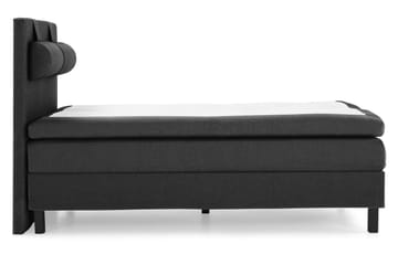 Lucky Komplett Sängpaket 140x200 Polyeter Slät - Nackkudde Stor Svart/Grå - Products - Möbler - Säng - Kontinentalsäng