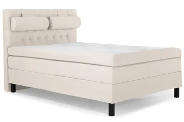 Lucky Komplett Sängpaket 140x200 Polyeter Diamant Sänggavel - Nackkudde Stor Beige - Products - Möbler - Säng - Kontinentalsäng