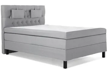 Lucky Komplett Sängpaket 140x200 Polyeter Diamant - Nackkudde Liten Mellangrå - Products - Möbler - Säng - Kontinentalsäng