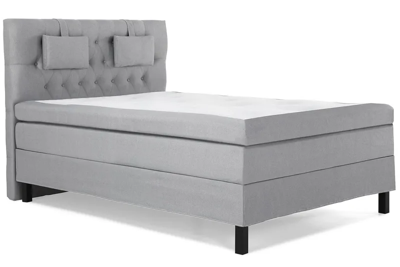 Lucky Komplett Sängpaket 140x200 Polyeter Diamant - Nackkudde Liten Mellangrå - Products - Möbler - Säng - Kontinentalsäng