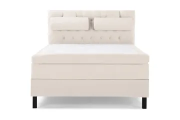 Lucky Komplett Sängpaket 140x200 Polyeter Diamant Sänggavel - Nackkudde Stor Beige - Products - Möbler - Säng - Kontinentalsäng
