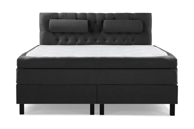 Lucky Komplett Sängpaket 160x200 Latex Diamant - Nackkudde Stor Svart/Gr å - Products - Möbler - Säng - Kontinentalsäng