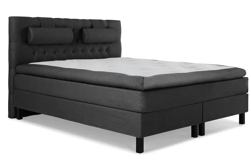 Lucky Komplett Sängpaket 160x200 Latex Diamant - Nackkudde Stor Svart/Grå - Products - Möbler - Säng - Kontinentalsäng