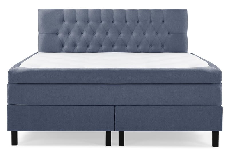 Lucky Komplett Sängpaket 160x200 Latex Diamant Sänggavel - Mörkblå - Products - Möbler - Säng - Kontinentalsäng