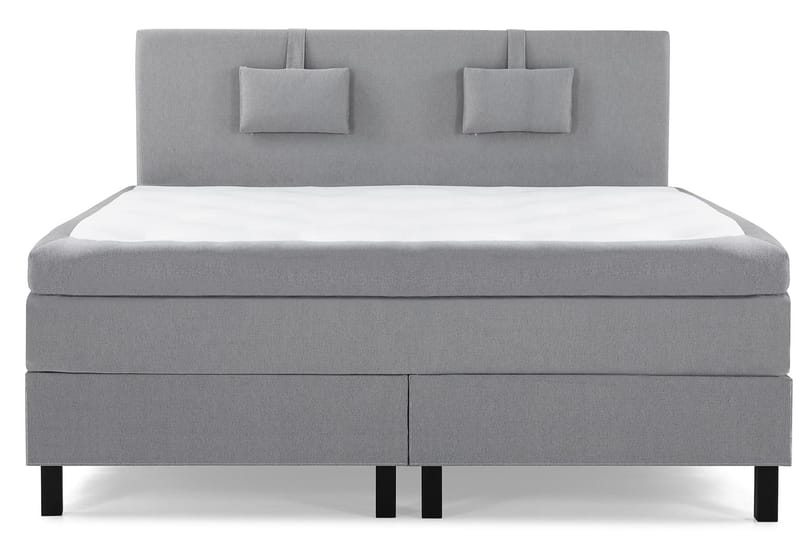 Lucky Komplett Sängpaket 160x200 Latex Slät - Nackkudde Liten Mellangrå - Products - Möbler - Säng - Kontinentalsäng
