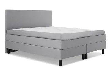 Lucky Komplett Sängpaket 160x200 Memory Slät Sänggavel - Mellangrå - Products - Möbler - Säng - Kontinentalsäng