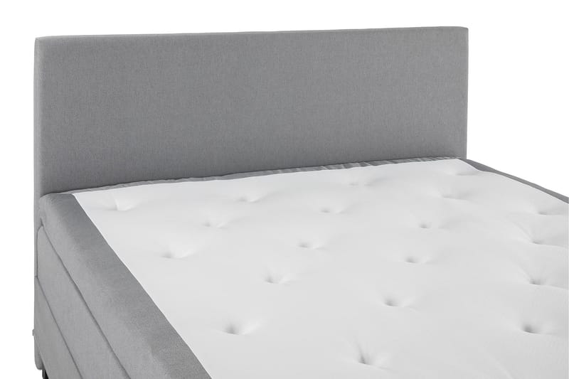 Lucky Komplett Sängpaket 160x200 Memory Slät Sänggavel - Mellangrå - Products - Möbler - Säng - Kontinentalsäng