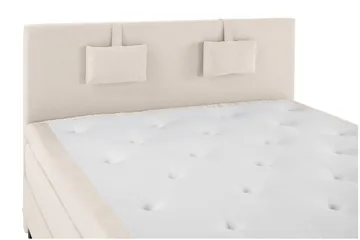 Lucky Komplett Sängpaket 160x200 Memory Slät Sänggavel - Nackkudde Liten Beige - Products - Möbler - Säng - Kontinentalsäng