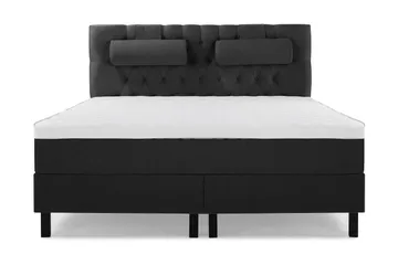 Lucky Komplett Sängpaket 160x200 Skum Diamant - Nackkudde Stor Svart/Grå - Products - Möbler - Säng - Kontinentalsäng