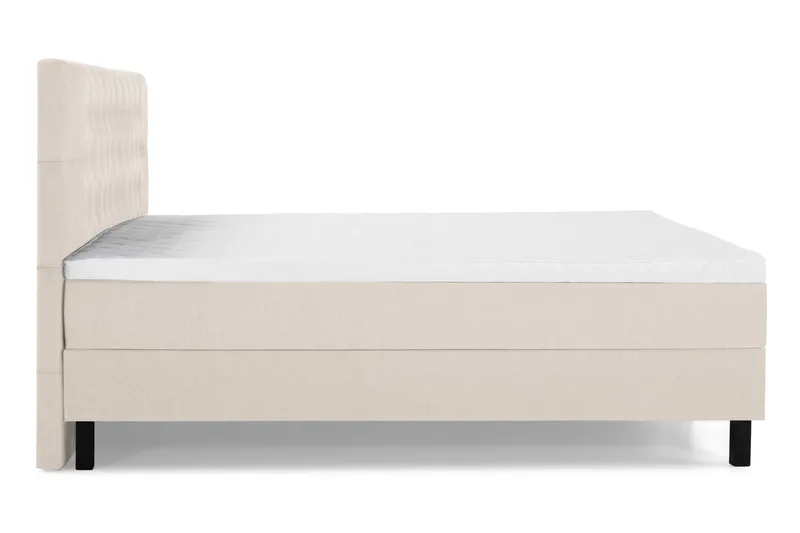 Lucky Komplett Sängpaket 160x200 Skum Diamant Sänggavel - Beige - Products - Möbler - Säng - Kontinentalsäng