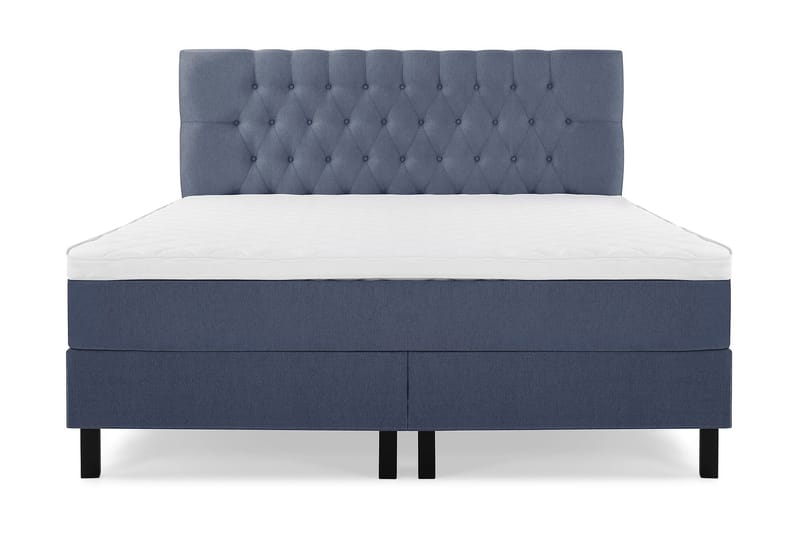 Lucky Komplett Sängpaket 160x200 Skum Diamant Sänggavel - Mörkblå - Products - Möbler - Säng - Kontinentalsäng
