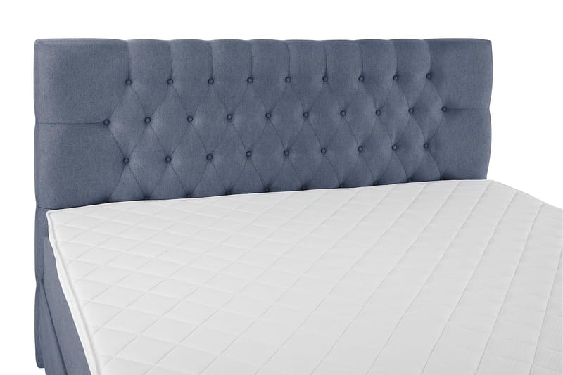 Lucky Komplett Sängpaket 160x200 Skum Diamant Sänggavel - Mörkblå - Products - Möbler - Säng - Kontinentalsäng