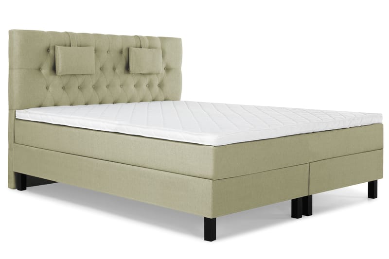 Lucky Komplett Sängpaket 160x200 Skum Diamant Sänggavel - Nackkudde Liten Grön - Products - Möbler - Säng - Kontinentalsäng